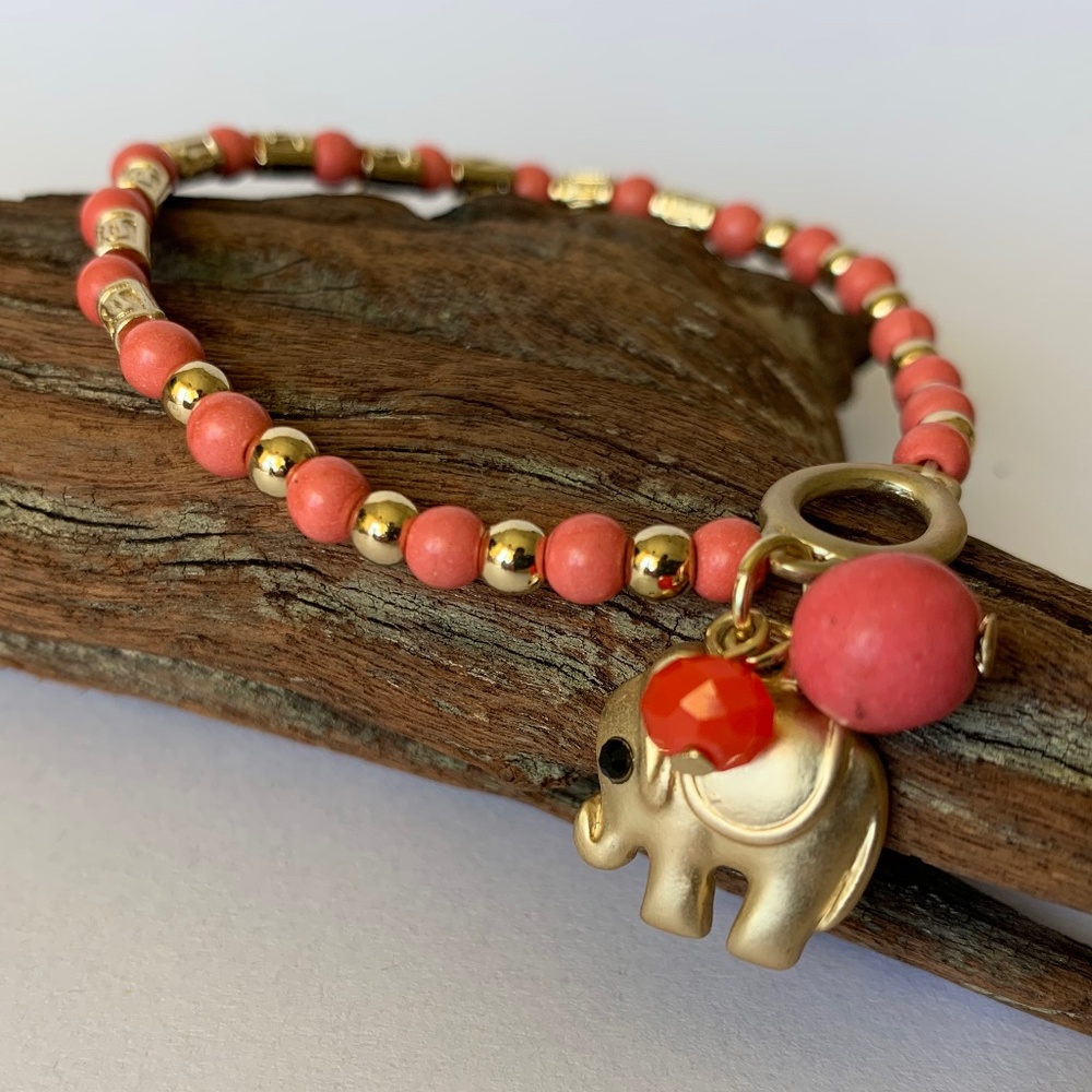 Elephant beaded bracelet